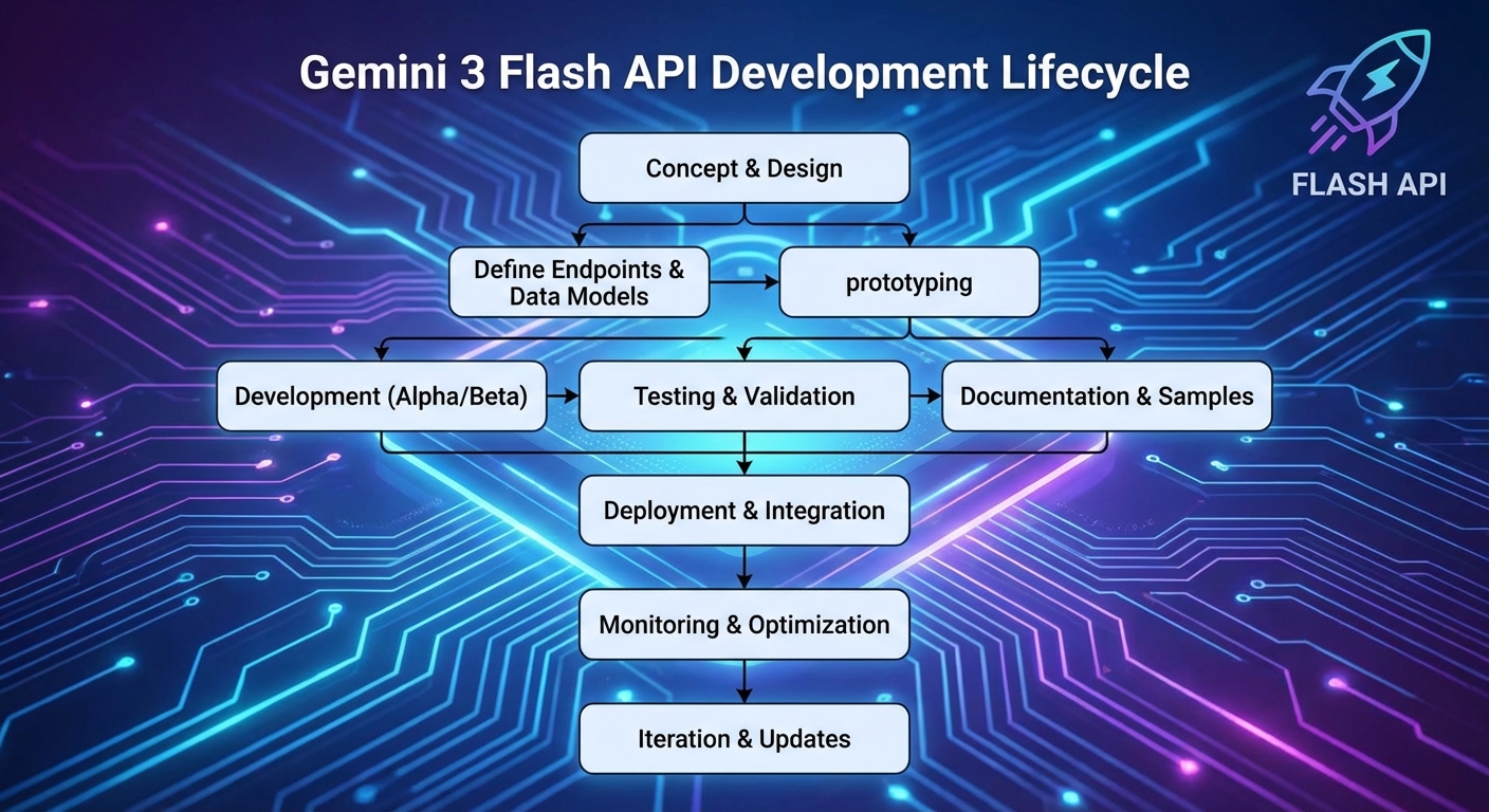 Gemini 3 Flash API 开发流程图
